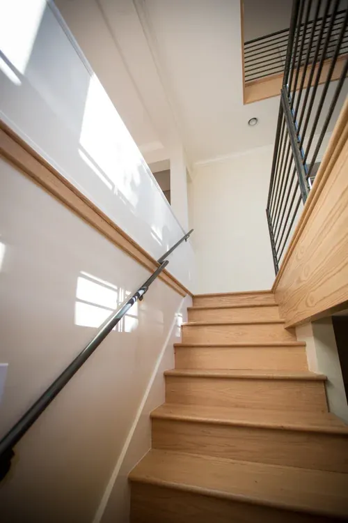 Wide plank hardwood flooring