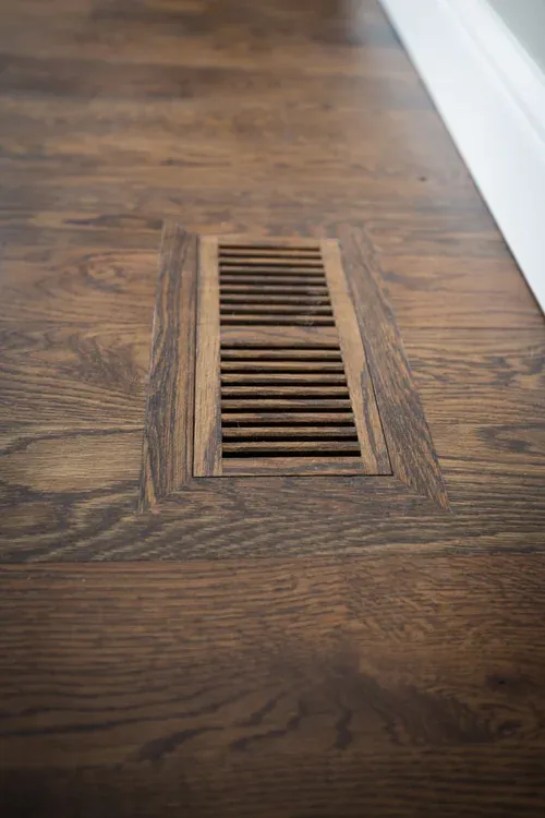 Finished hardwood floor — open concept