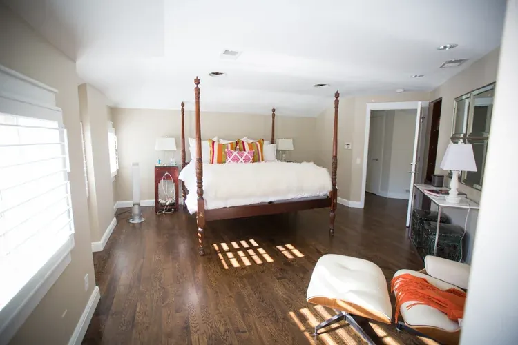 Custom hardwood floor detail