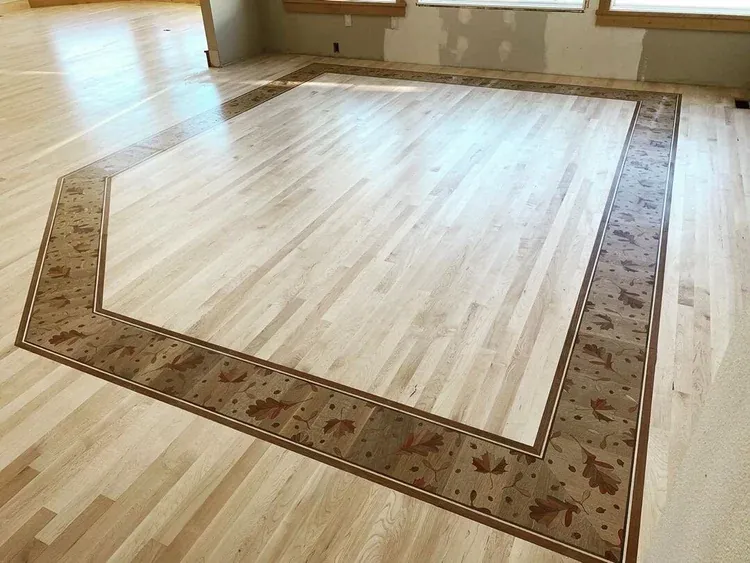 On-site hardwood floor work
