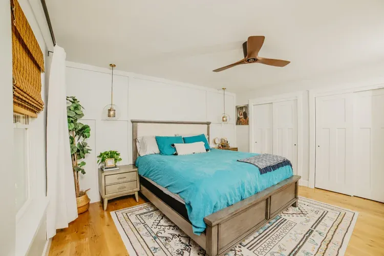 Hardwood floor — natural finish